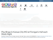 Tablet Screenshot of bingowednesdaynightkc.org